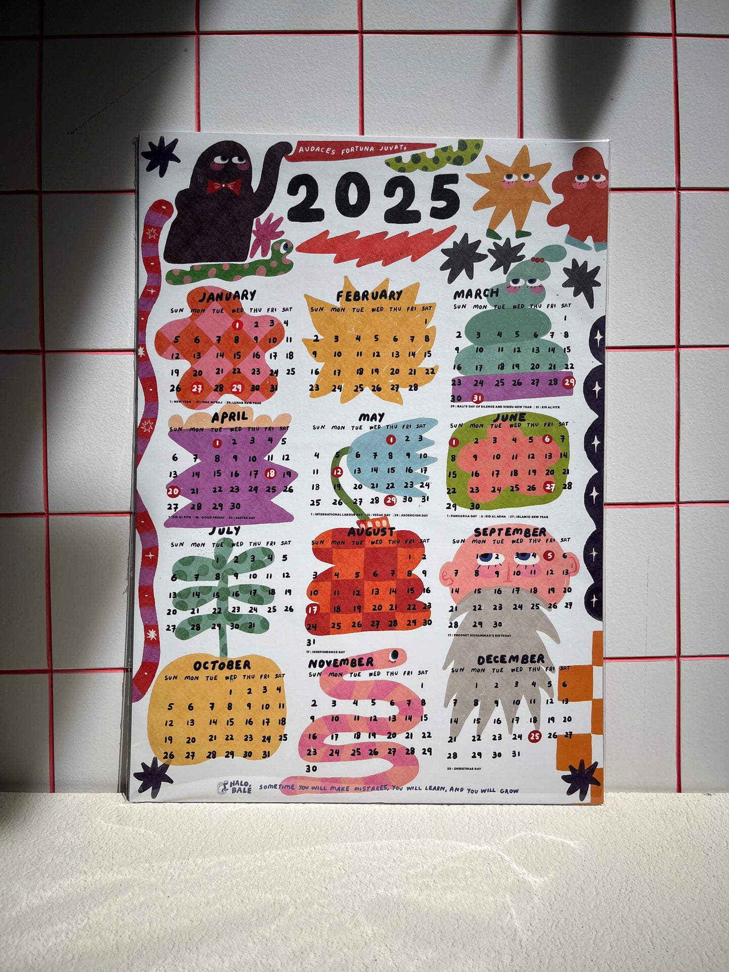 Halobale Wall Calendar 2025